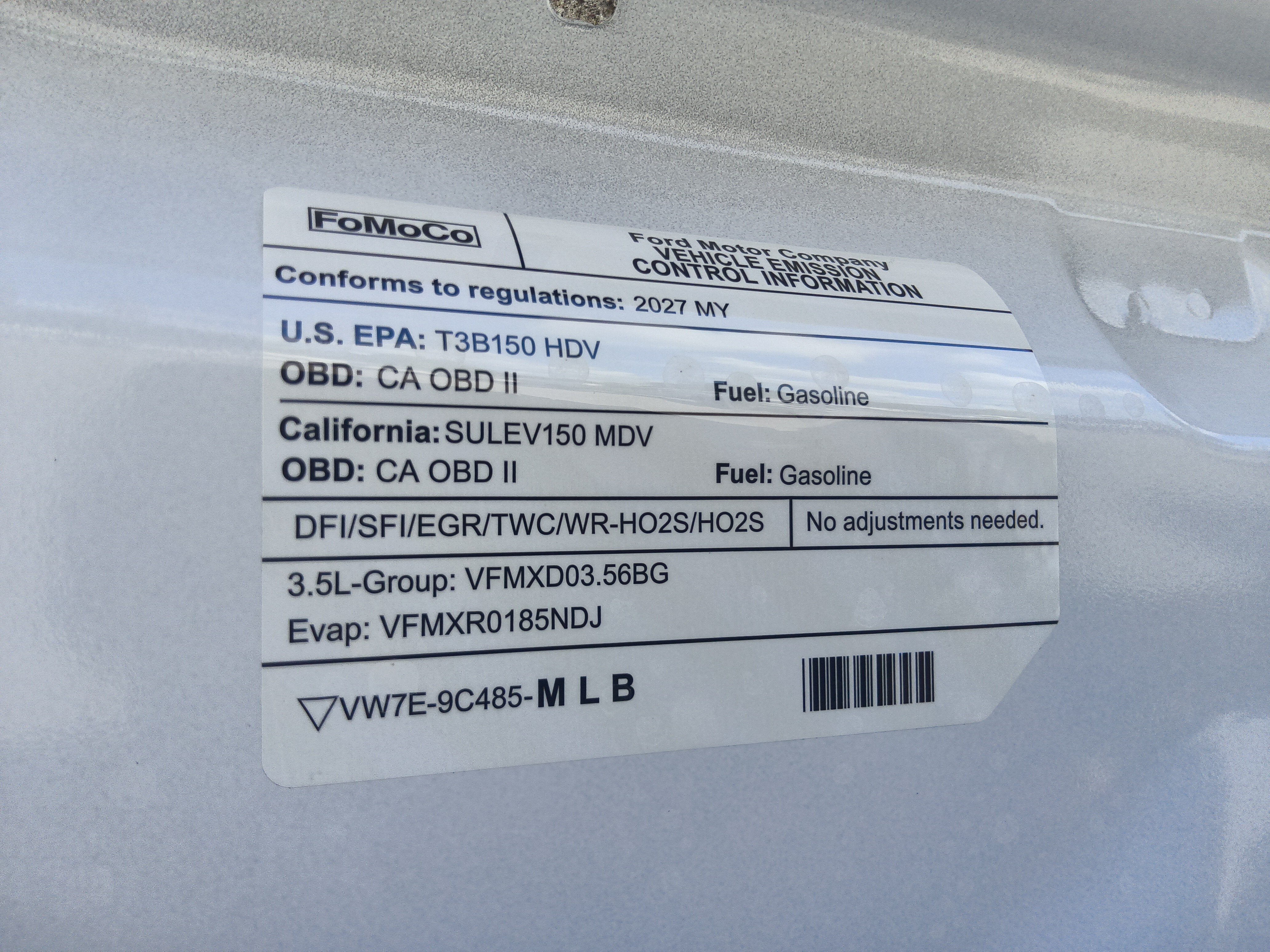 2027 Ford Transit Cargo Van Base