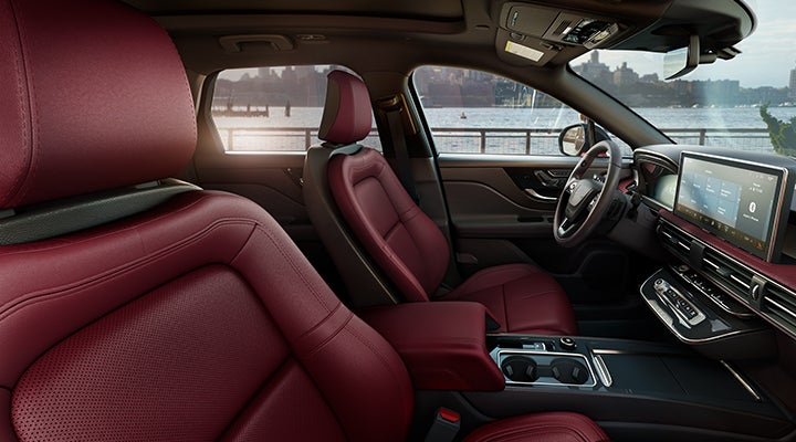 The available Perfect Position front seats in the 2024 Lincoln Corsair® SUV are shown. | Al Packer Lincoln in West Palm Beach FL
