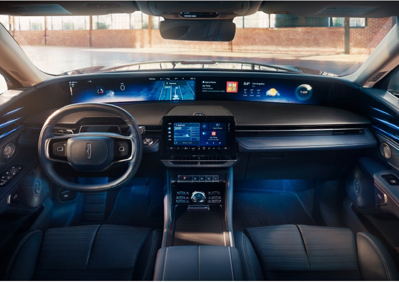 The panoramic display is shown in a 2024 Lincoln Nautilus® SUV. | Al Packer Lincoln in West Palm Beach FL
