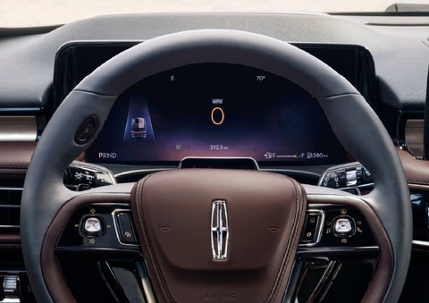 The driver’s information cluster display behind the steering wheel is shown. | Al Packer Lincoln in West Palm Beach FL