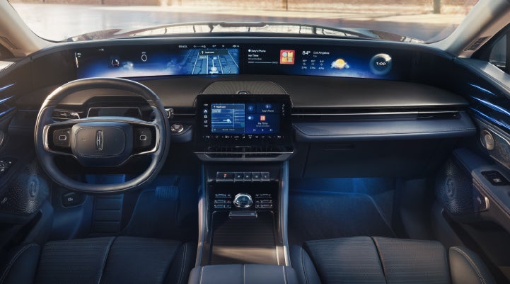 A large panoramic display is shown on the dashboard of a 2026 Lincoln Nautilus® SUV | Al Packer Lincoln in West Palm Beach FL