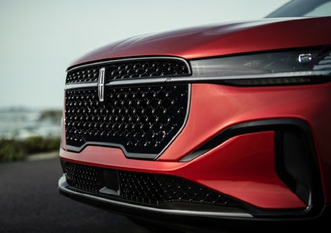 The sleek grille of a 2026 Lincoln Nautilus® SUV with the available Jet Appearance Package makes a bold statement. | Al Packer Lincoln in West Palm Beach FL