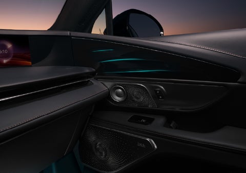 Selectable ambient lighting glows in the passenger door panel. | Al Packer Lincoln in West Palm Beach FL