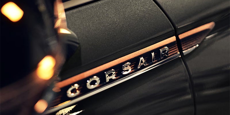 Up close shot of the 2024 Lincoln Corsair dashboard decal