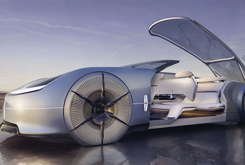 Side view of the L100 concept vehicle