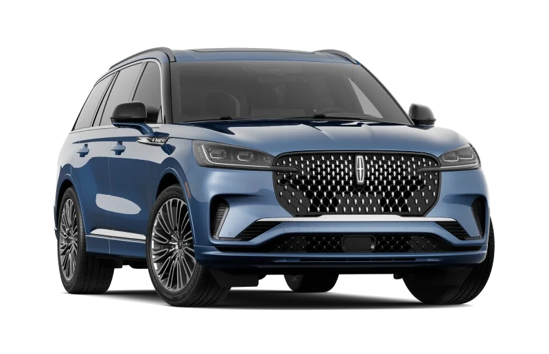 A 2025 Blue Lincoln Aviator Black Label