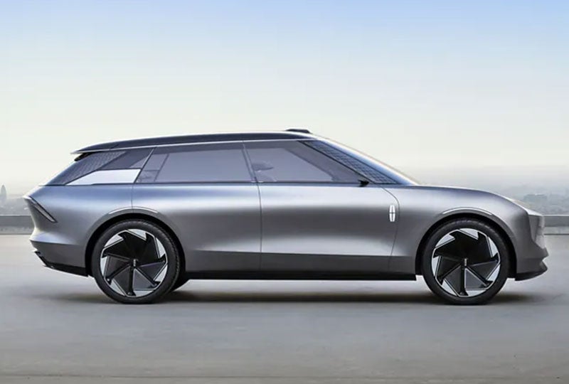 Side view of the star concept vehicle